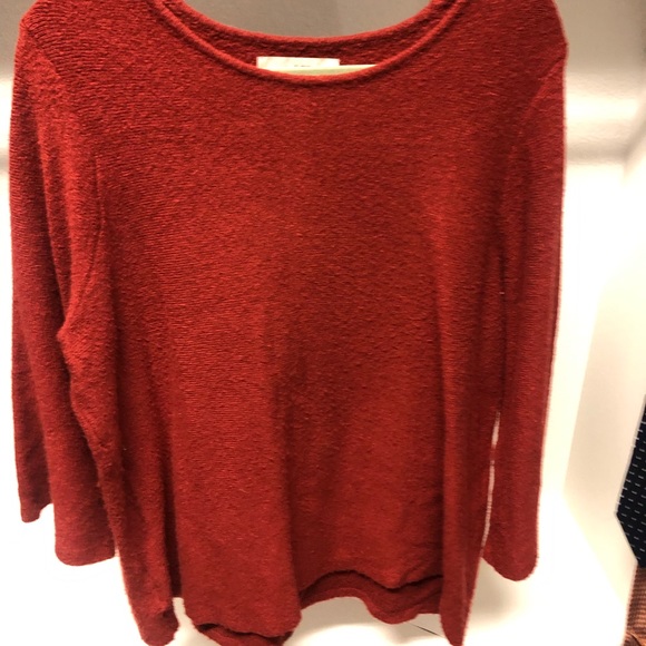 LOFT rust soft sweater - Picture 2 of 3